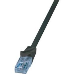 LogiLink Home EconLine CAT 6a U/FTP 1m Patch Cable - Premium Performance, Reliable Connectivity, Sleek Black Design